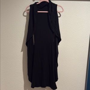 Black Sleeveless Sweater Vest